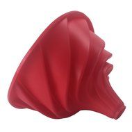E_Global Red Large Spiral shape Bundt Cake Pan Bread Chocolate Bakeware Silicone Mold N5