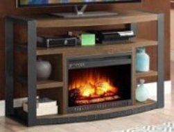 Whalen Media Electric Fireplace for TVs up to 65", Brown N2
