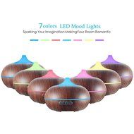 Ultrasonic Essential Oil Diffuser for Aromatherapy, GerTong 300ml Cool Mist Air Humidifier Purifier with 7 Color... N29
