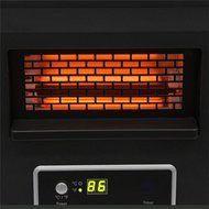New New 1800 Sq. Ft Electric Portable Infrared Quartz Space Heater Fireplace Remote- PUNER Store N9
