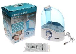 HOMEIMAGE 1.58 Gallons per day Output, 1.19 gallons or 4.5 liters Large Tank Capacity Cool Mist Humidifier - HI-HYB12BLUM N6