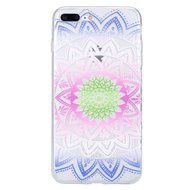iPhone 7 Plus Case, PHEZEN Henna Mandala Floral Design [Scratch Resistant] Clear TPU Bumper Case Soft Rubber Gel... N17