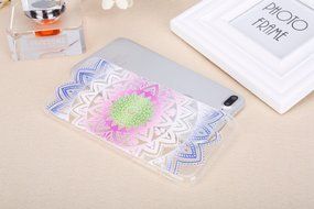 iPhone 7 Plus Case, PHEZEN Henna Mandala Floral Design [Scratch Resistant] Clear TPU Bumper Case Soft Rubber Gel... N18