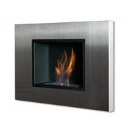 Ignis Quadra Recessed Ventless Ethanol Fireplace with Glass N9