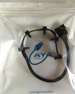 AYA 16" 4-Pin IDE Molex to 5 SATA Serial ATA Power Cable 18AWG Black Sleeved