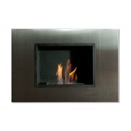 Ignis Quadra Recessed Ventless Ethanol Fireplace with Glass N10