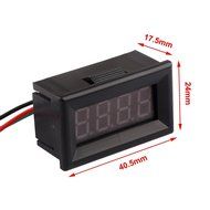 RioRand&reg; Digital Motor LED Tachometer RPM Speed Measure Gauge Meter Tester 60-9999 (Red)