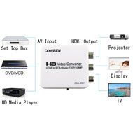 COWEEN VGA to HDMI Adapter Full HD VGA to HDMI Converter With Audio Video Adapter 1080P VGA2HDMI for PC Laptop... N5