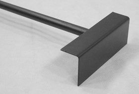 "MINI" Miniature Colonial Fireplace Hearth Woodstove Tool Set with Classic Ball Handles - BRASS on BLACK N2