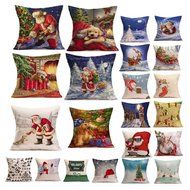Pillow Cover,Haoricu Vintage Christmas Cartoon Smowman Penguin Sofa Bed Home Decoration Festival Pillow Case Cushion... N7
