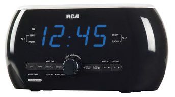 RCA Clock Radio With Motion-Activated Soft Light