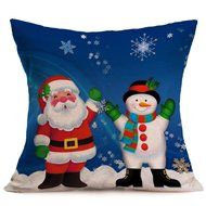 Pillow Cover,Haoricu Vintage Christmas Cartoon Smowman Penguin Sofa Bed Home Decoration Festival Pillow Case Cushion... N9