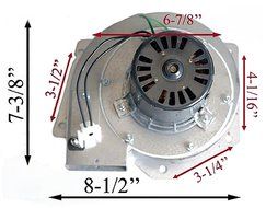 PelletStovePro - Breckwell Pellet Exhaust Combustion Motor Blower w Housing A-E-027 - 10-1113 g N2
