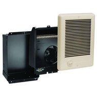 Cadet Com-Pak Plus 9 in. x 12 in. 1,000-Watt 120 Volt Fan-Forced In-Wall Electric Heater Almond