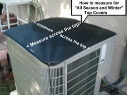 SALE - TWO Outdoor Air Conditioner Covers - All Year Protection For Your AC Unit - Winter and Summer - Square... N3