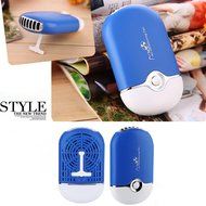 ESUMIC Portable Mini Air Conditioner Travel Handheld USB Rechargeable Cooling Fan for Summer Blue