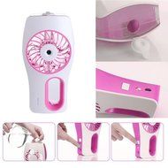 TANYHI Handheld USB Recharge Fan Facial Humidifier Mist Water Spray Fresh Air Conditioner for Beauty, Home, Office... N3