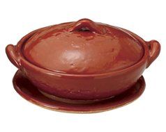 Akaraku for 1person 5.7inch Donabe Japanese Hot pot Brown Ceramic Made in Japan