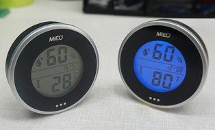 Incubator Thermometer Hygrometer with Hi/Low Memory and Touch Checking Button in Blue Light.Mieo N3