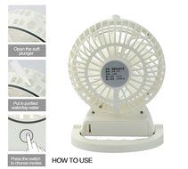 Welltop Table Fans Portable Desktop Humidifier Fan Handheld Fans Rechargeable Cooling Misting Fan Personal Cooling... N21