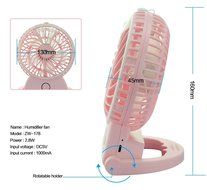 Welltop Table Fans Portable Desktop Humidifier Fan Handheld Fans Rechargeable Cooling Misting Fan Personal Cooling... N25