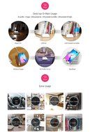 Zunion IA-200W Mordern Hybrid Smart Air Purifier Dual Anion Sterilizing Air Cleaner Wireless Charging (White)