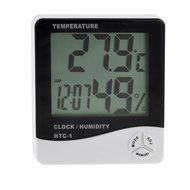 uxcell&reg; Digital LCD Max-Min Temperature Humidity Meter Hygrometer Clock