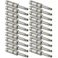 GLS Audio 1/4" Plugs for Speaker Cables, Patch Cables, Snakes - TS Male Mono 1/4 Inch Phono 6.3mm Phone Plug Bulk...