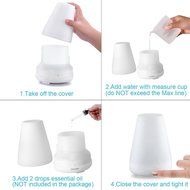Ohala 300ml Aromatherapy Essential Oil Diffuser Ultrasonic Air Humidifier with 4 Timer Settings 7 LED Color Changing... N4