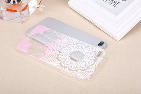 iPhone 7 Plus Case, PHEZEN Henna Mandala Floral Design [Scratch Resistant] Clear TPU Bumper Case Soft Rubber Gel... N21
