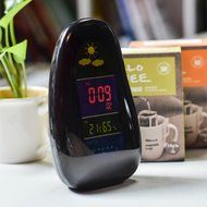 Wireless Weather Station - JVR H022 Cobblestone Color LED Wireless Weather Forecast Station with Remote Sensor... N2