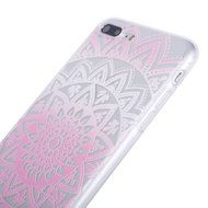 iPhone 7 Plus Case, PHEZEN Henna Mandala Floral Design [Scratch Resistant] Clear TPU Bumper Case Soft Rubber Gel... N23