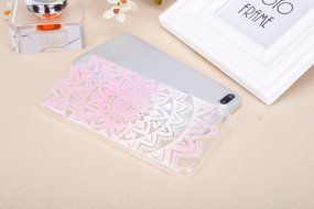 iPhone 7 Plus Case, PHEZEN Henna Mandala Floral Design [Scratch Resistant] Clear TPU Bumper Case Soft Rubber Gel... N24