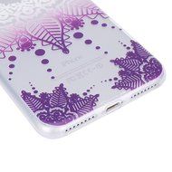 iPhone 7 Plus Case, PHEZEN Henna Mandala Floral Design [Scratch Resistant] Clear TPU Bumper Case Soft Rubber Gel... N25