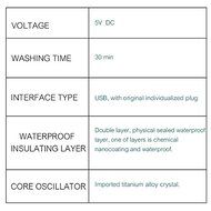 Mini ultrasonic ultrasonic washing machine Laundry Laundry egg washing machine business trip washing machine