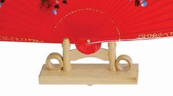 "Bamboo Hand Fan Stand For 13"" Or 9"" Fans (FAN NOT INCLUDED)"