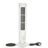 Portable USB Mini Bladeless No Leaf Air Conditioner Cooling Cool Desk Tower Fan, 100 x 100 x 330mm (approx.) (... N6