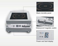 5000 Watt Countertop Commercial Induction Cooktop Burner, Electric Magnetic Stove