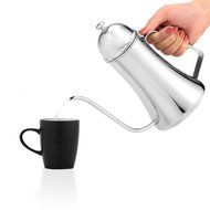 Gooseneck Pour Over Kettle For Coffee or Tea By DAQQ, Stainless Steel, Great Tea/Coffee Lovers Gift N4