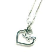 HOT Browning Deer Necklace 42CM 1PCS green Pendants Chain Necklace