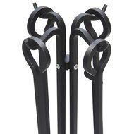 World Pride 5-piece Wrought Irontoolset,black, Fireplace Tool N4