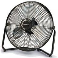 HOMEBASIX LF-14 High Velocity Floor Fan, 14-Inch, Black