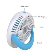 Asiacc Portable USB rechargeable lightweight quite design personal fan for laptop room office outdoor travel (... N11