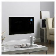 1500W LCD Glass Panel Heater Silent Energy Saving Compact Wall Mount Heater BK Most Viewed N3