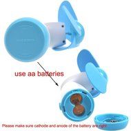 Jozabova&reg; Personal Hand-held/Portable Battery Operated Super Mute Mini Air Fan for Home and Travel (Blue2) N2
