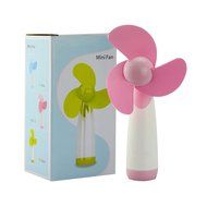 Jozabova&reg; Personal Hand-held/Portable Battery Operated Super Mute Mini Air Fan for Home and Travel (Blue2) N4