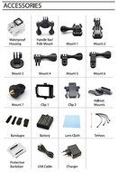 LifeCamera 4K HD Sports Action Camera by Mixberry &ndash; Accessories Included &ndash; 2&rdquo; LCD - 12MP Photos &ndash; Wide Angle Lens...