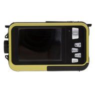 Chinatera Double Screens HD 24MP Waterproof LCD Digital Video Camera 1080P DV 16x Digital Zoom Yellow N3