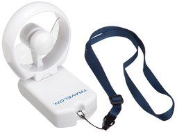 Travelon 3-Speed Folding Fan,White,One Size