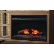 Glynnis 46 in. Media Console Infrared Modern Small Indoor Portable Electric Fireplace in Medium Ash Finish for...